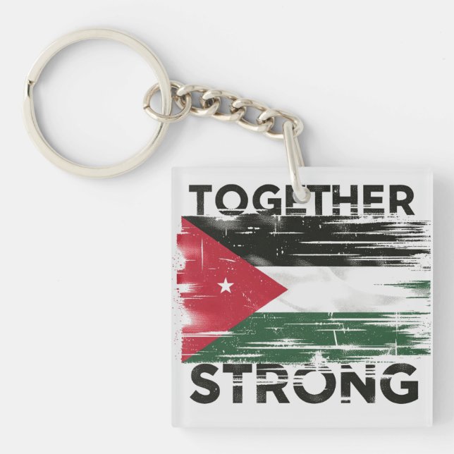 Llavero Apoyar juntos a Palestina (Frente)