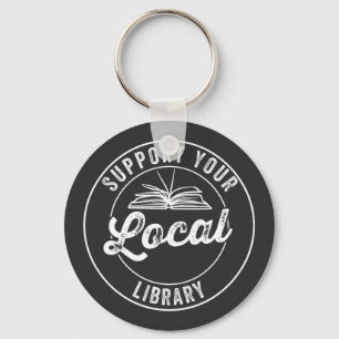 Llavero apoyar la biblioteca local