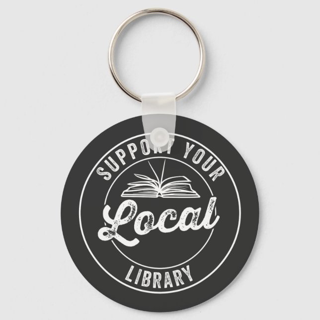 Llavero apoyar la biblioteca local (Anverso)