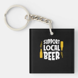 Llavero Apoyar la cerveza local