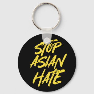 Llavero Apoyar la Conciencia AAPI Detener el Odio Asiático