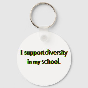 Llavero Apoyar la diversidad en mi Keychain escolar