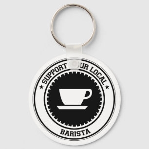Llavero Apoye su Barista local