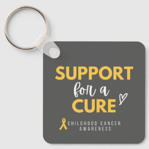 Llavero apoyo a la curación del cáncer infantil Keychain