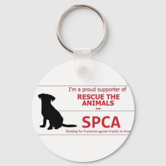 Llavero "Apoyo a la SPCA..." (Anverso)