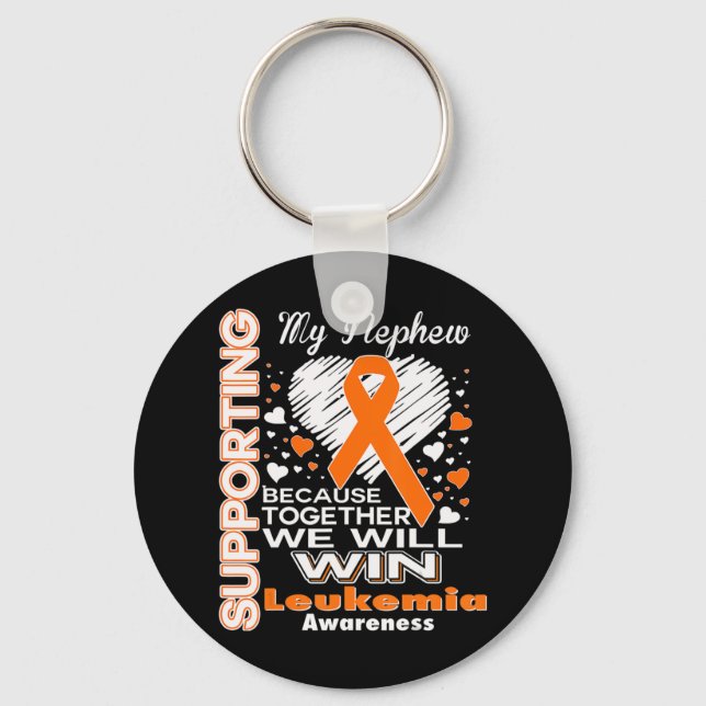 Llavero Apoyo a la toma de conciencia sobre la leucemia en (Anverso)