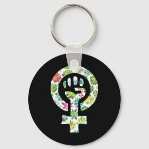 Llavero Apoyo a manifestante de símbolo feminista resiste
