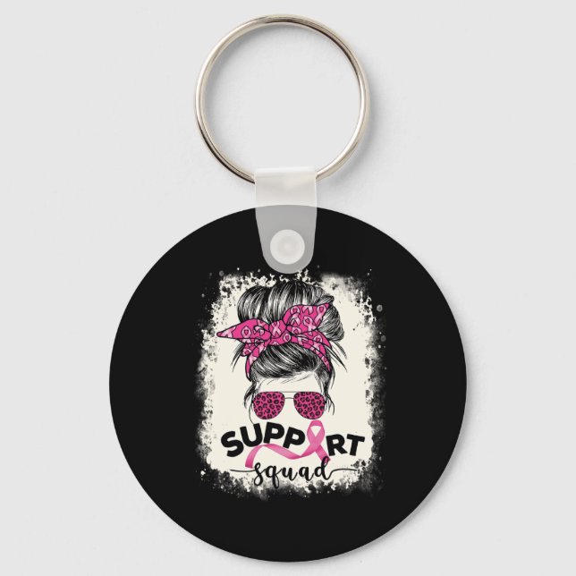 Llavero Apoyo a Squad Messy Bun Breast Awareness Pi (Anverso)