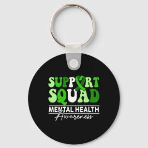 Llavero Apoyo a Squad Sunflower Hair Mental Health Awarene