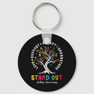 Llavero Apoyo al amor Acepte Comprender Autism Awareness A