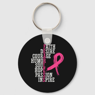 Llavero Apoyo al cáncer de mama Escuadrón de prevención de