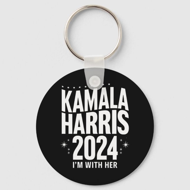 Llavero Apoyo de Kamala 2024 Estoy con su Kamala Harris (Anverso)