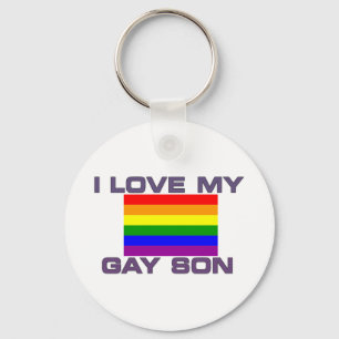 Llavero Apoyo gay Amo a mi hijo gay bandera arcoíris