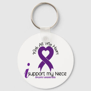 Llavero Apoyo la Epilepsia de Mi sobrina