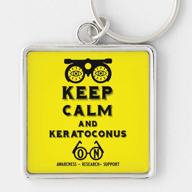 Llavero Apoyo Y Conciencia De Keratoconos (Frente)