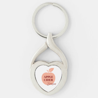 Llavero Apple Cider Metal Keychain