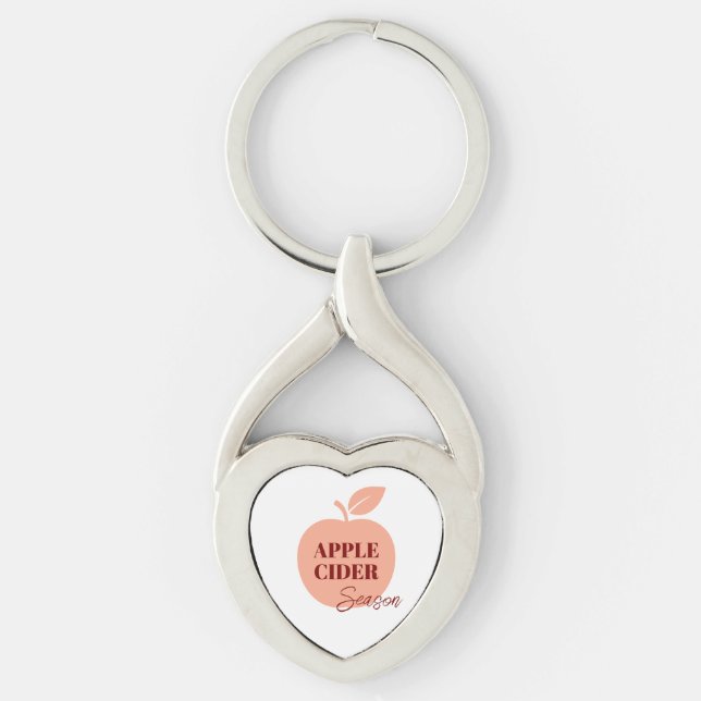 Llavero Apple Cider Metal Keychain (Anverso)