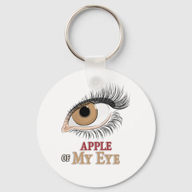 Llavero Apple of My Eye Eyelashes Art (Anverso)