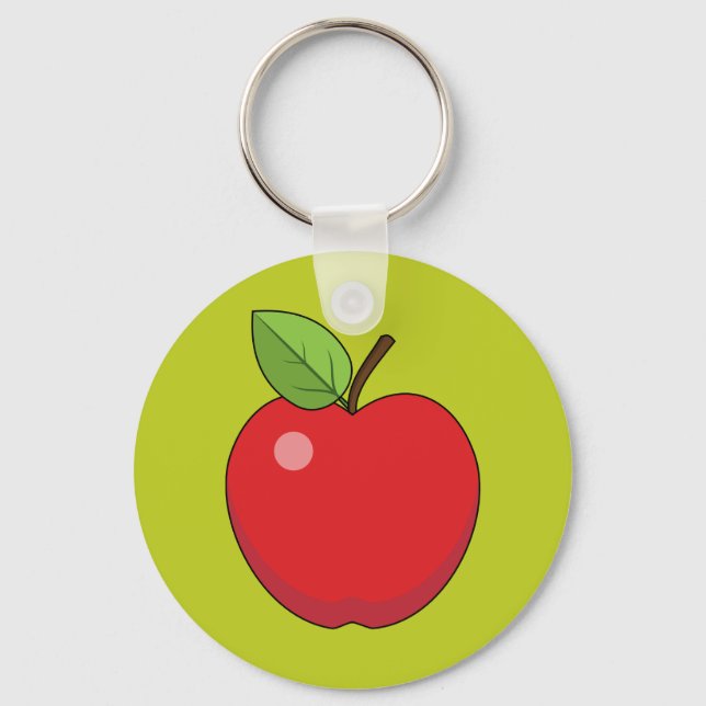 Llavero Apple Rojo (Anverso)