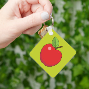 Llavero Apple Rojo