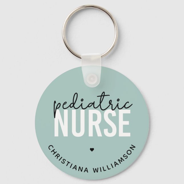 Llavero Apreciación de la enfermera pediátrica personaliza (Anverso)