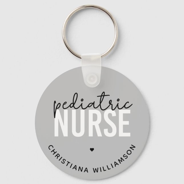 Llavero Apreciación de la enfermera pediátrica personaliza (Anverso)
