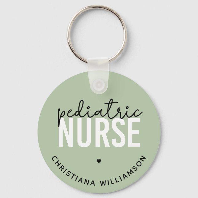 Llavero Apreciación de la enfermera pediátrica personaliza (Anverso)