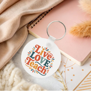 Llavero Apreciación de profesores de Live Love Teach