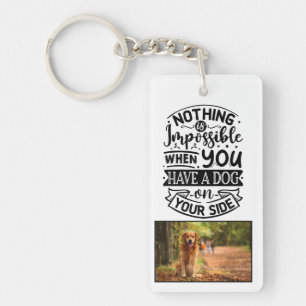 Llavero Apreciación del perro Keychain acrílico