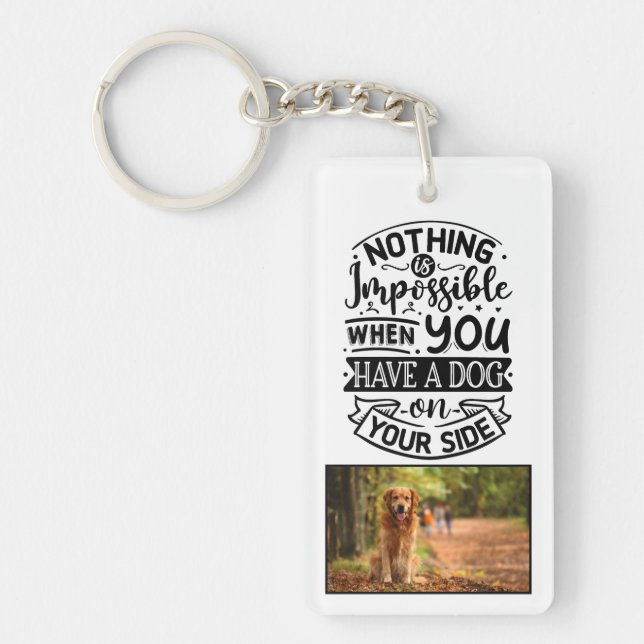 Llavero Apreciación del perro Keychain acrílico (Frente)