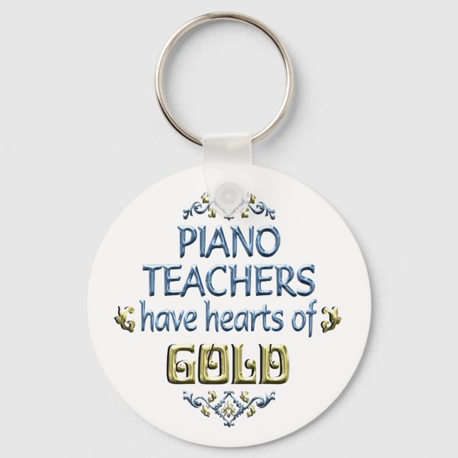 Llavero Apreciación del profesor de piano (Anverso)