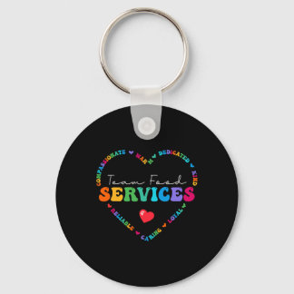 Llavero Apreciación por los servicios de comida de equipo 