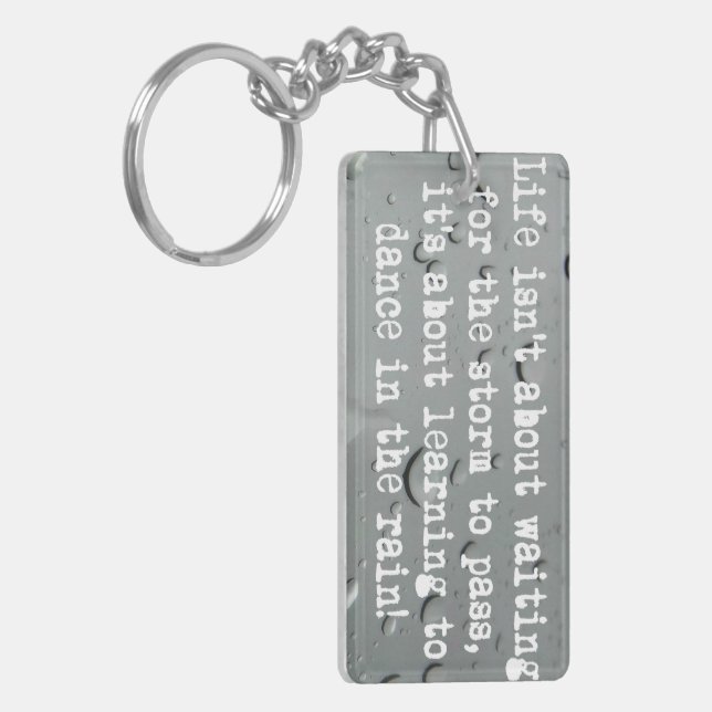 Llavero ¡Aprendiendo a bailar bajo la lluvia! Foto de Rain (Frente Izquierda)