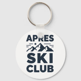 Llavero Apres Ski Club Mountain Logo - Custom Mens Winter 