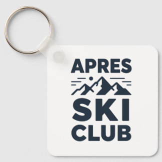Llavero Apres Ski Club Mountain Logo - Custom Mens Winter 