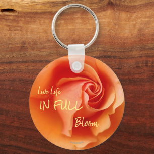 Llavero Apricot Rosa Flower Close Photo