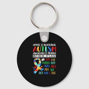 Llavero April is National Autism Awareness Month