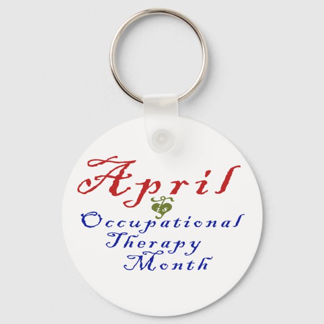 Llavero April is Occupational Therapy Month (Anverso)