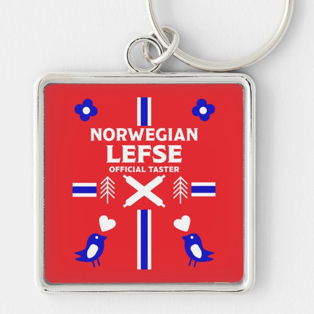 Llavero Apron noruego Lefse Flatbread (Frente)