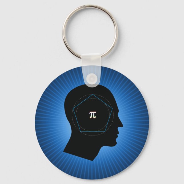 Llavero Aproximación de Pi por Arquímedes (Anverso)