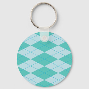 Llavero Aqua Argyle