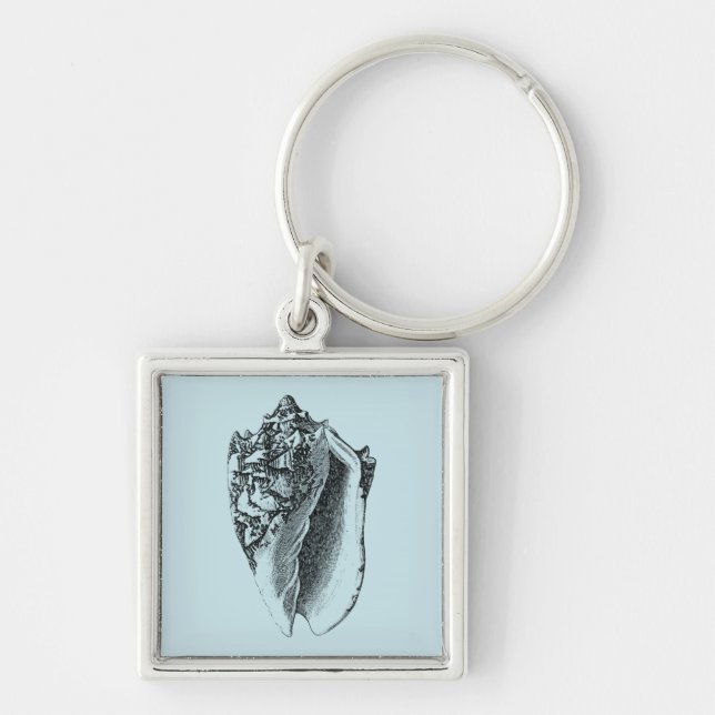 Llavero Aqua Conch Shell (Frente)