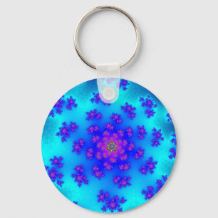 Llavero Aqua Floral Sprinkles