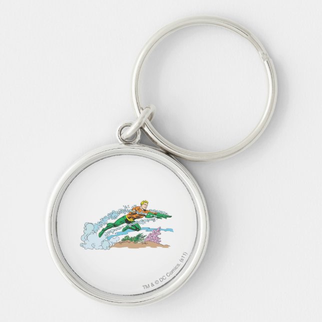 Llavero Aquaman salta sobre Coral (Frente)