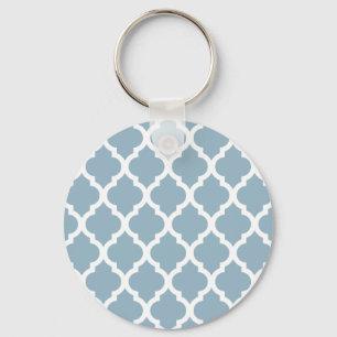 Llavero Aquamarine Moroccan Tile Trellis