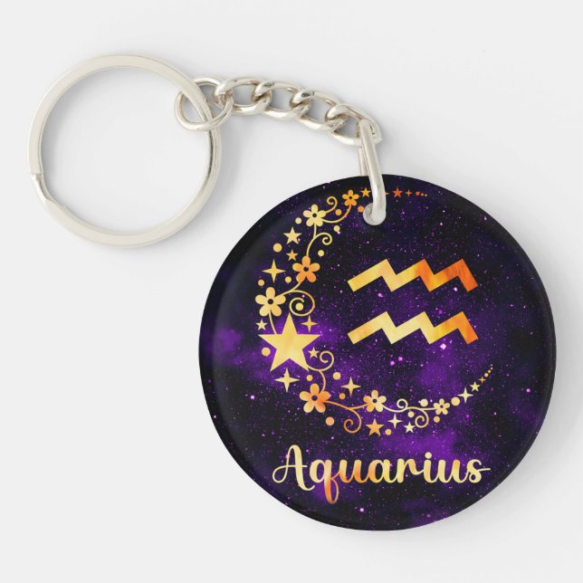 Llavero Aquarius Amulet - La cadena clave cósmica (Frente)