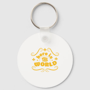 Llavero Aquí está el mundo