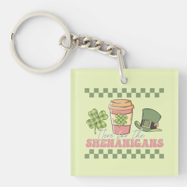Llavero Aquí Para Los Shenanigans - Café De Los Amantes (Frente)