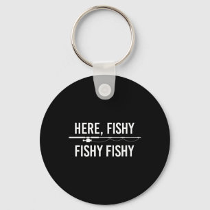 Llavero Aquí Pecesito Pescado Divertido Pescar Papá Pescad