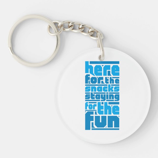 Llavero Aqui por los aperitivos, para divertirse (Frente)